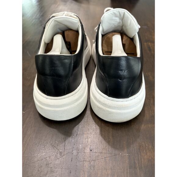 Sebastian Cruz Couture Black Leather Sneakers 40 Size 7.5 $995 main image 5